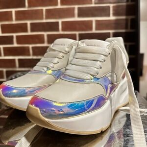 Alexander McQueen White Chunky Sole Sneakers
